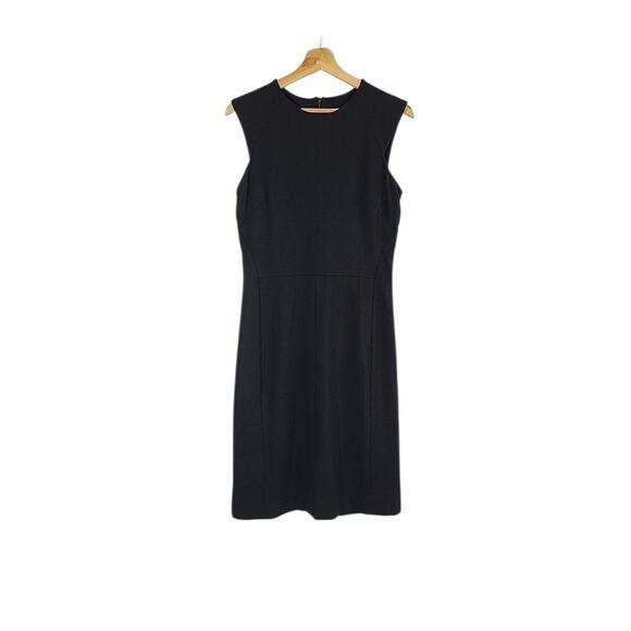 M.M. LAFLEUR Katie Dress Black Sleeveless Size 10 Sheath Crew Neck Work Office - Picture 9 of 15
